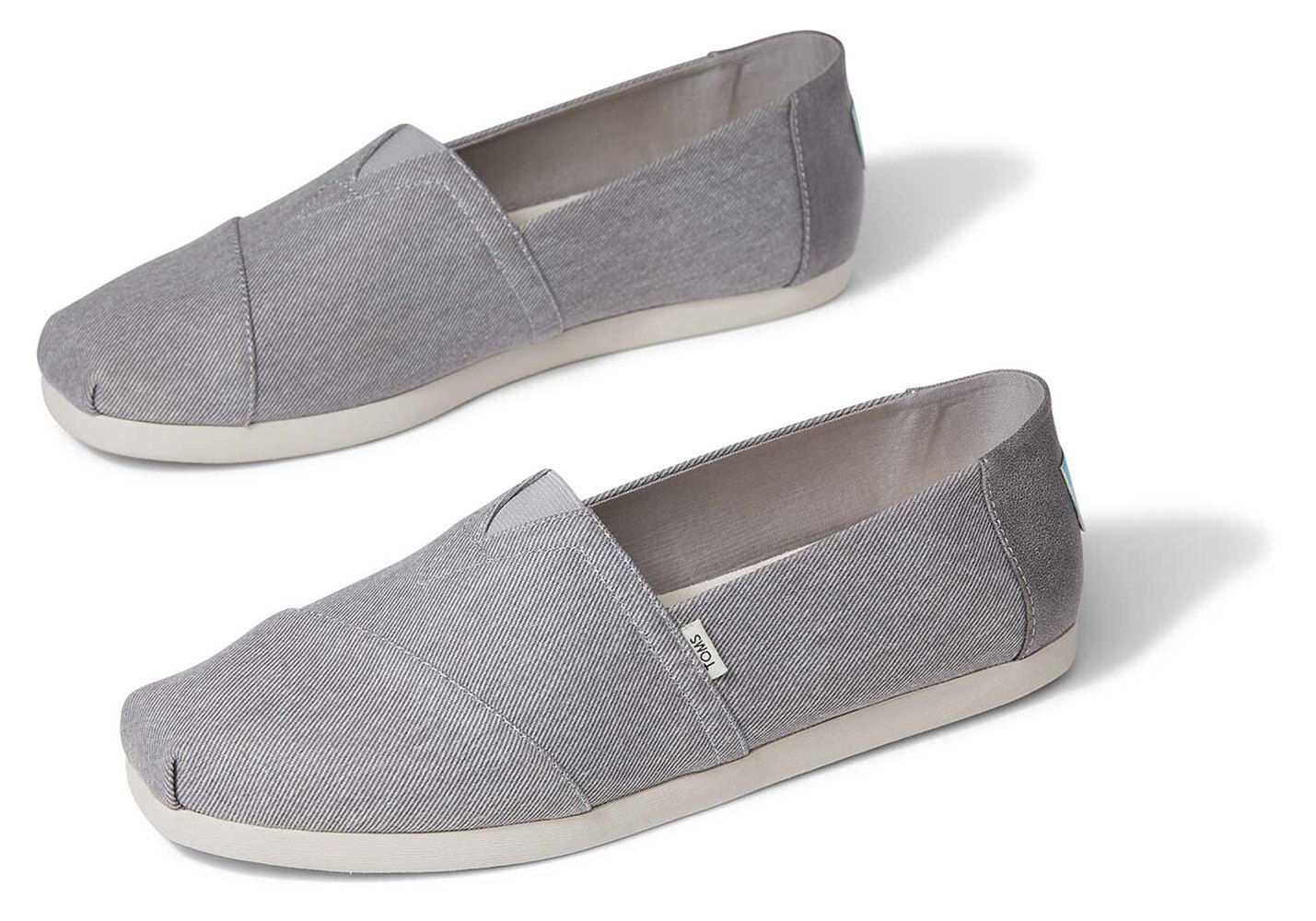 Toms Espadryle Męskie Szare - Alpargata Eco Dyed Twill - 95WQZYEUL